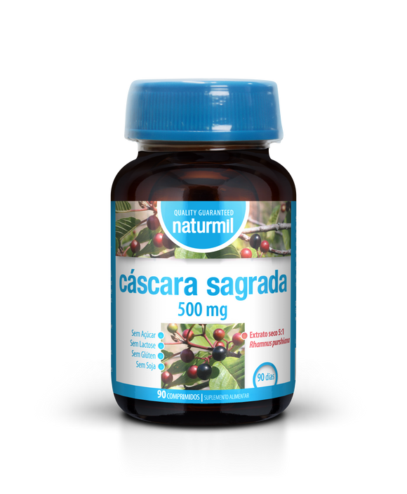 Cáscara Sagrada 500mg 90 Comprimidos - Naturmil - Crisdietética