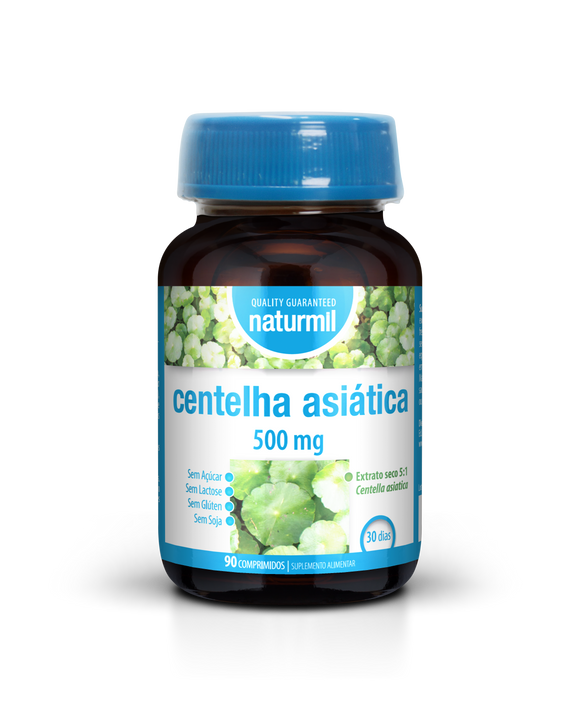 Centelha Asiática 500mg 90 Comprimidos - Naturmil - Crisdietética