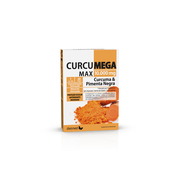 Curcumega Max 10.000mg 30 cápsulas - Dietmed - Crisdietética