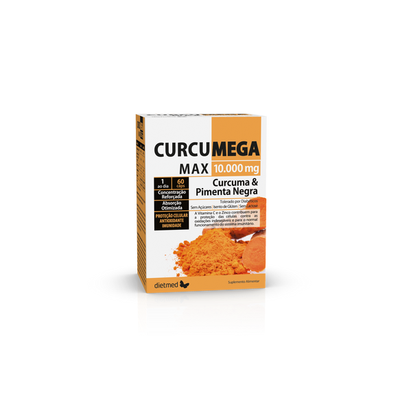 Curcumega Max 10.000mg 60 cápsulas - Dietmed - Crisdietética