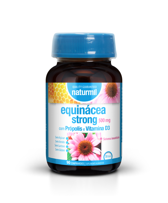 Equinácia Strong 500mg 90 Comprimidos - Naturmil - Crisdietética