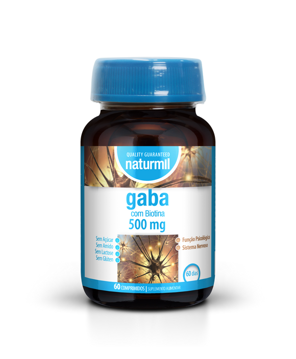 Gaba 500mg 60 Comprimidos - Naturmil - Crisdietética