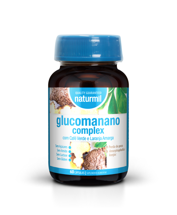 Glucomanano Complex 500mg 60 Cápsulas - Naturmil - Crisdietética