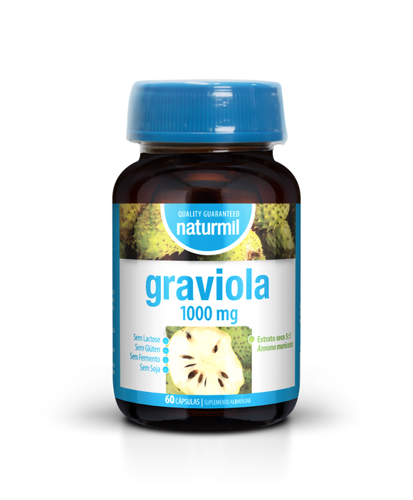 Graviola 1000g 60 Cápsulas - Naturmil - Crisdietética