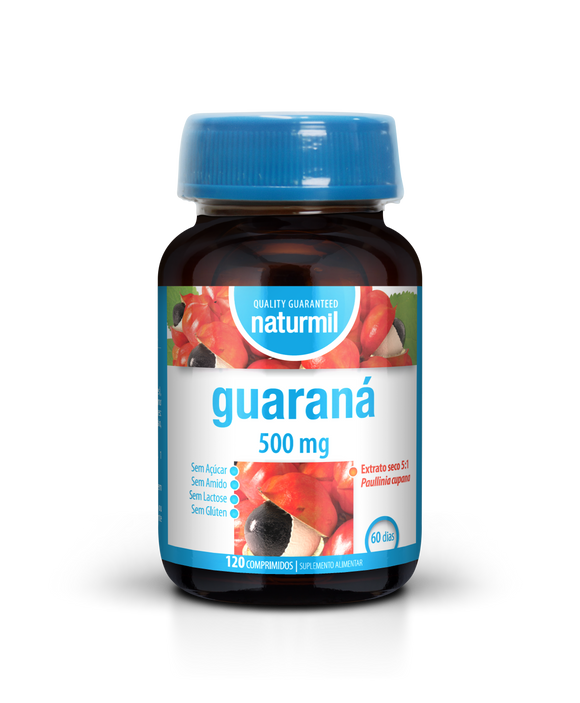 Guaraná 500mg 120 Comprimidos - Naturmil - Crisdietética