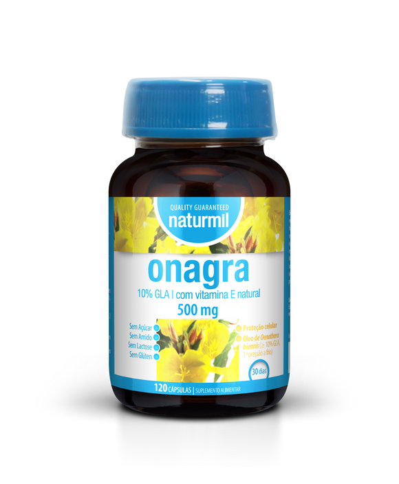 Onagra 500mg 120 Cápsulas - Naturmil - Crisdietética