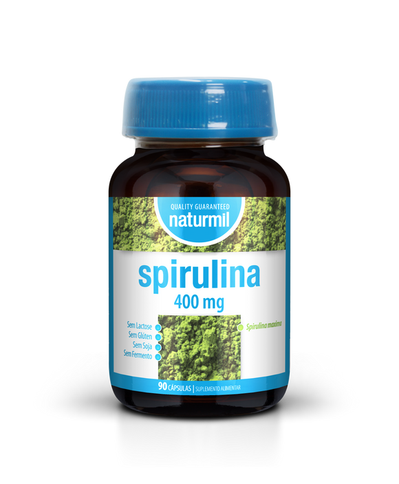 Spirulina 400mg 90 Cápsulas - Naturmil - Crisdietética