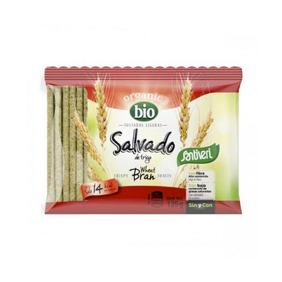 Tostas Ligeiras com Farelo Biológico 125g - Santiveri - Crisdietética