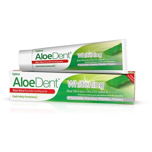 Pasta de Dente Branqueadora Com Flúor 100ml - Aloe Dent - Crisdietética