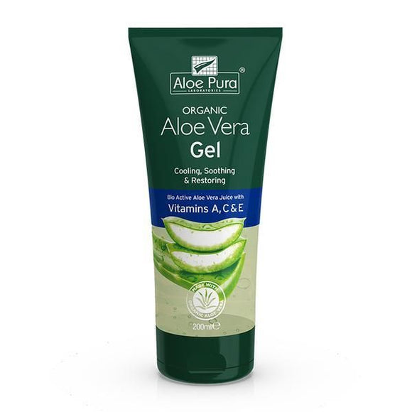 Gel com Vitaminas A; C e E 200ml - Aloe Pura - Crisdietética