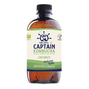 Kombucha Biológica de Coco 400ml - The Gutsy Captain - Crisdietética