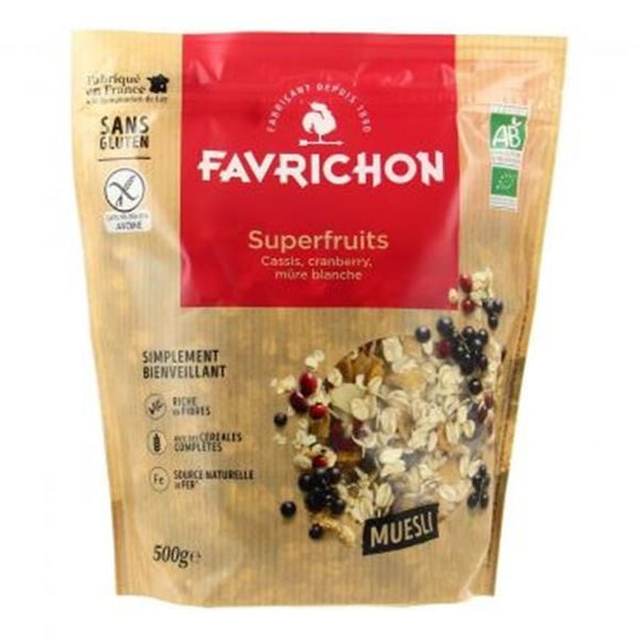 Muesli Biológico Super Frutos 500g - Favrichon - Crisdietética