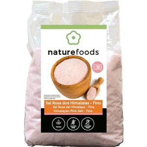 Sal Rosa dos Himalaias Fino 1kg - Naturefoods - Crisdietética