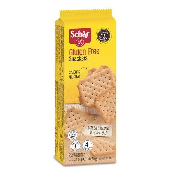 Bolachas Snackers 115g - Schar - Crisdietética