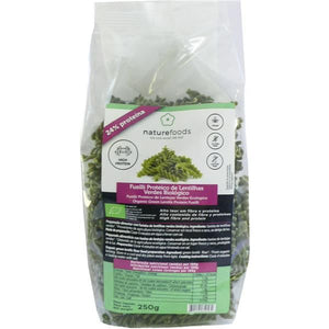 Fusilli de Lentilhas Verde Biológico 250g - Naturefoods - Crisdietética