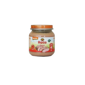 Puré Carne de Vaca 4M Biológico 125g - Holle - Crisdietética