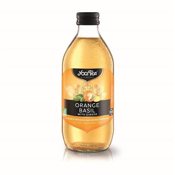 Refrigerante Biológico Ice Tea Laranja com Manjericão 330ml - Yogi Tea - Crisdietética