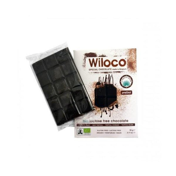 Envelope Tropical Preto Praliné Biológico 90g - Wiloco - Crisdietética