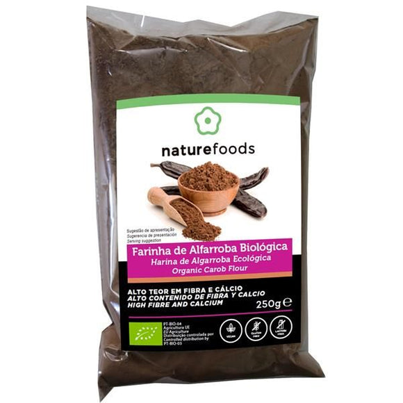 Farinha de Alfarroba Biológica 250g - Naturefoods - Crisdietética