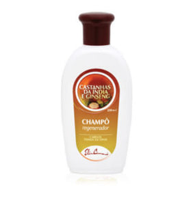 Champô Castanha India e Ginseng 250ml - Elisa Camera - Crisdietética