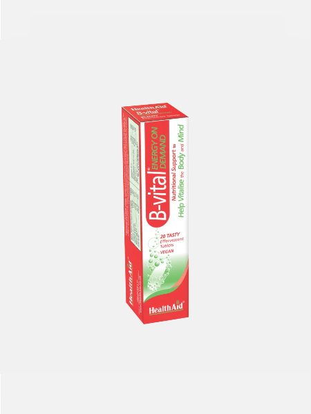 B-Vital 20 Comprimidos Efervescentes - Health Aid - Crisdietética