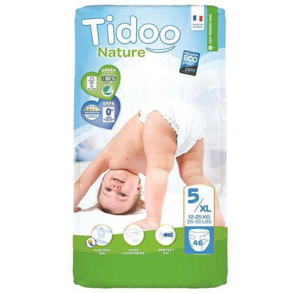 Fraldas Ecológicas Tam 5XL 11-25kg - Tidoo - Crisdietética