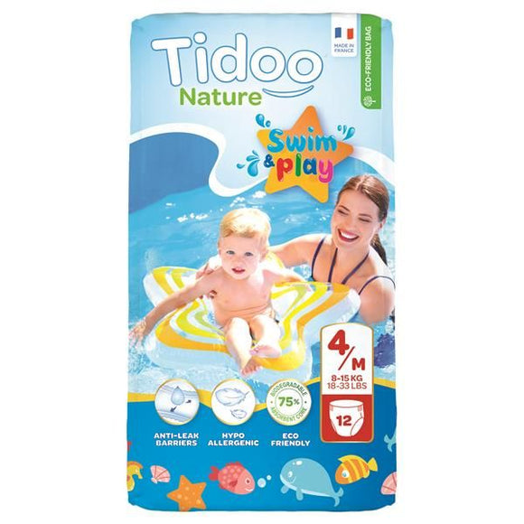 Fraldas Ecológicas Swim Tam 4M 8-15kg - Tidoo - Crisdietética