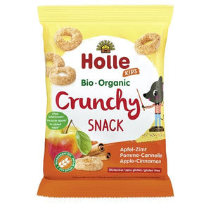 Snack Crocante com Maça e Canela 25g - Holle - Crisdietética