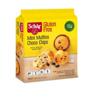 Queques Muffins Com Pepitas Chocolate 240g - Schar - Crisdietética