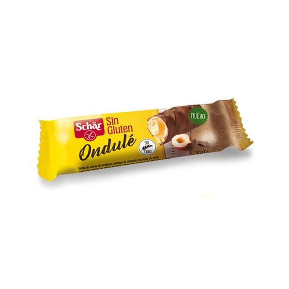 Barra com Recheio de Creme de Avelã e Chocolate - Schar - Crisdietética