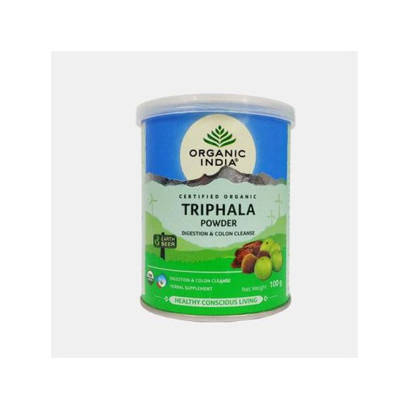 Triphala Biológico em Pó 100g - Organic India - Crisdietética