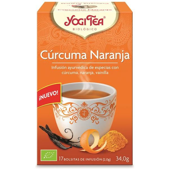 Infusão de Curcuma e Laranja 17 Saquetas - Yogi Tea - Crisdietética