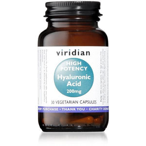 Hyaluronic Acid 200mg 30 Cápsulas - Viridian - Crisdietética