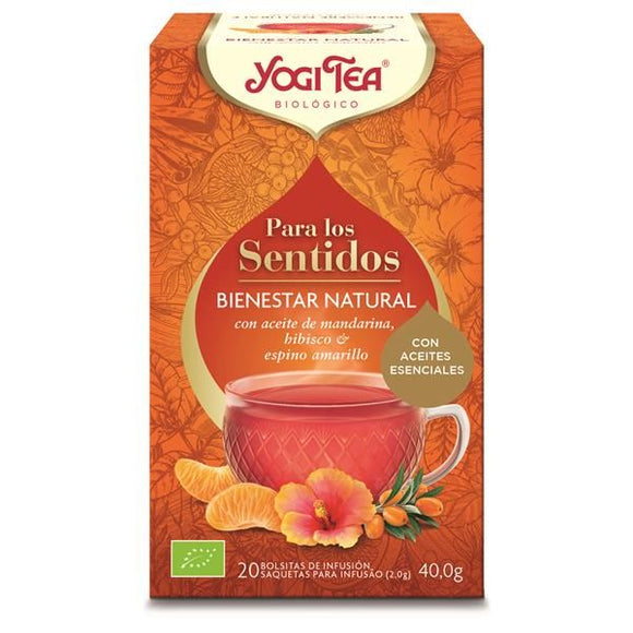 Infusão Sentidos Bem Estar Natural 20 Saquetas - Yogi Tea - Crisdietética