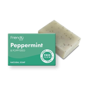 Sabonete de Banho Vegan Hortelã-Pimenta e Papoila 95g - Friendly Soap - Crisdietética