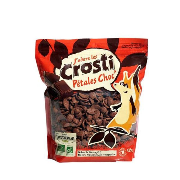 Pétalas Cereais Crocantes de Trigo com Chocolate 425g - Favrichon - Crisdietética