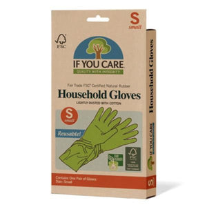 Luvas Reutilizáveis Latex Natural Tam S - If You Care - Crisdietética