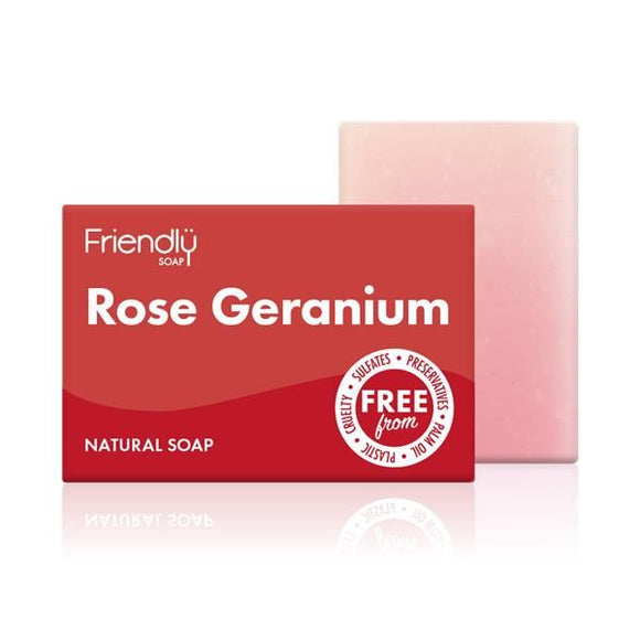 Sabonete de Banho Vegan Rosa e Gerânio 95g - Friendly Soap - Crisdietética