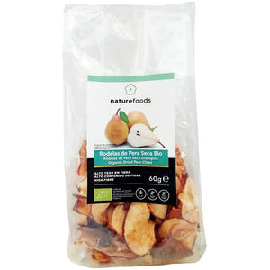 Rodelas de Pera Secas Biológico 60g - Naturefoods - Crisdietética