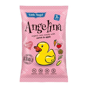 Snack de Milho com Cenoura e Maça 30g - Little Angel - Crisdietética