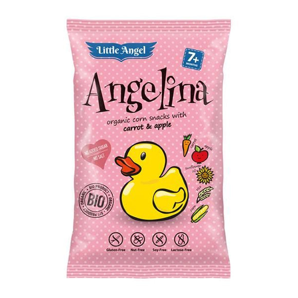 Snack de Milho com Cenoura e Maça 30g - Little Angel - Crisdietética