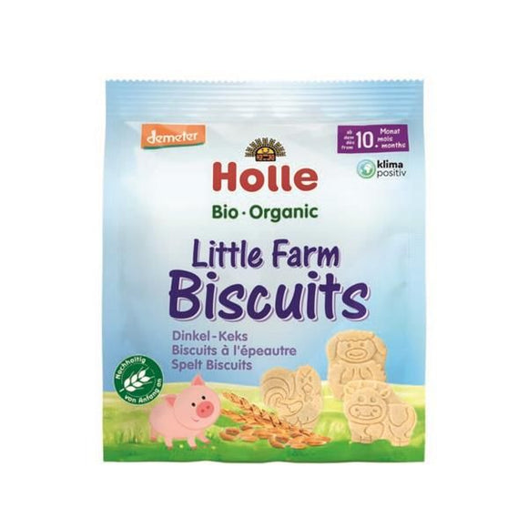 Biscoitos Trigo Espelta Animais 10M 100g- Holle - Crisdietética