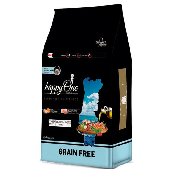 happyOne MEDITERRANEUM Cat Sterilized 7kg - Crisdietética