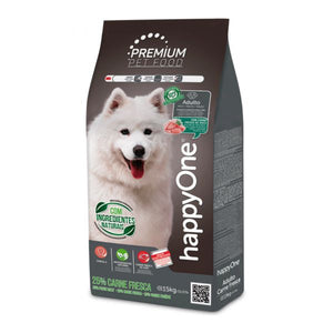 happyOne PREMIUM Cão Adulto Carne Fresca 15kg - Crisdietética