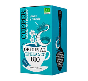 Chá Branco Bio 20 saquetas 34g - Cupper - Crisdietética