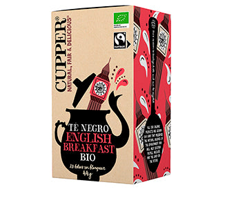 Chá English Breakfast Bio 20 Saquetas 44g - Cupper - Crisdietética