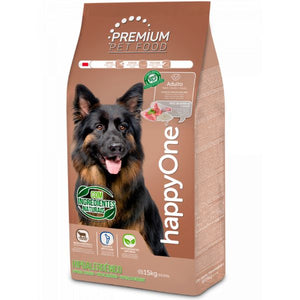 happyOne PREMIUM Cão Adulto Hipoalergénico 15kg - Crisdietética