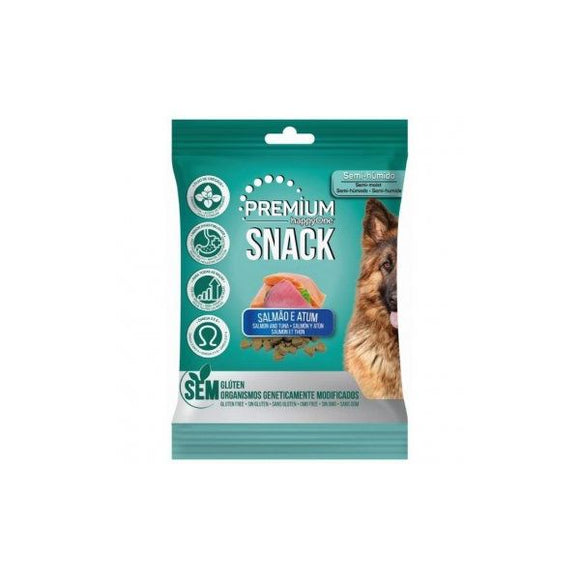 Snacks happyOne Premium Cão Salmão e Atum 4x100g - Crisdietética