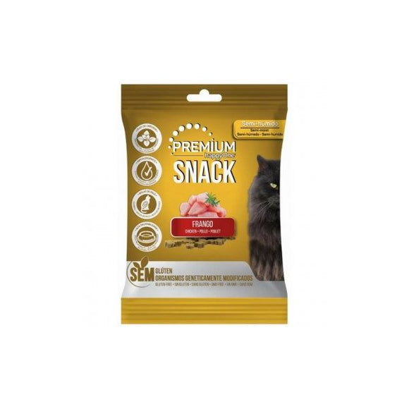 Snacks happyOne Premium Gato Frango 4x50g - Crisdietética