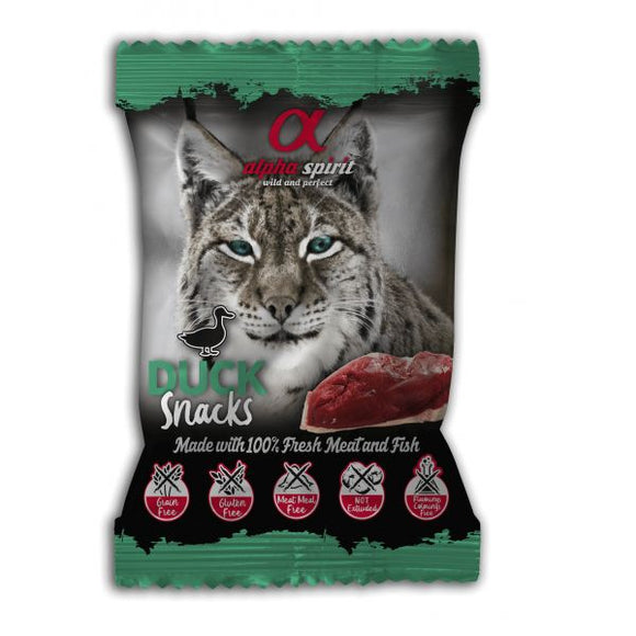 Alpha Spirit Snacks Semi-Moist Duck 50g - Crisdietética